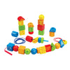 Hape Formas de cuerda | Juego clásico de apilamiento de bloques de madera de 32 piezas