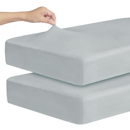 Sábanas elásticas para cuna para niños y niñas, paquete de 2