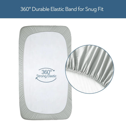 Sábanas elásticas para cuna para niños y niñas, paquete de 2