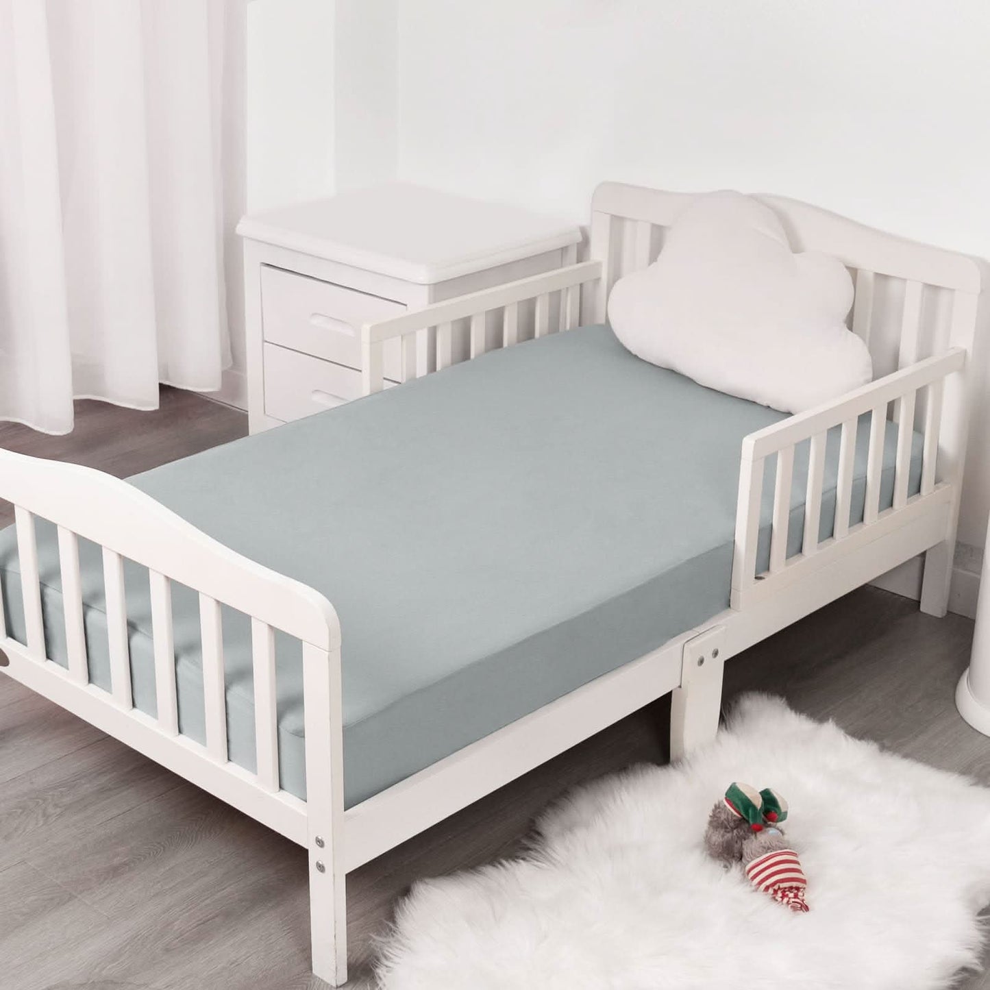 Sábanas elásticas para cuna para niños y niñas, paquete de 2