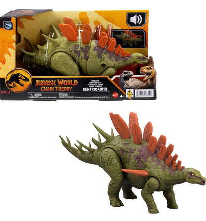 Mattel Jurassic World - Juguetes de dinosaurio con sonido de rugido y acción de ataque