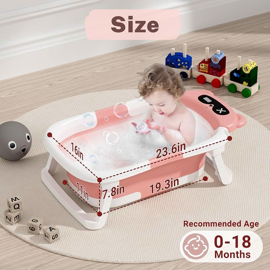 Bañera plegable para recién nacidos a niños pequeños