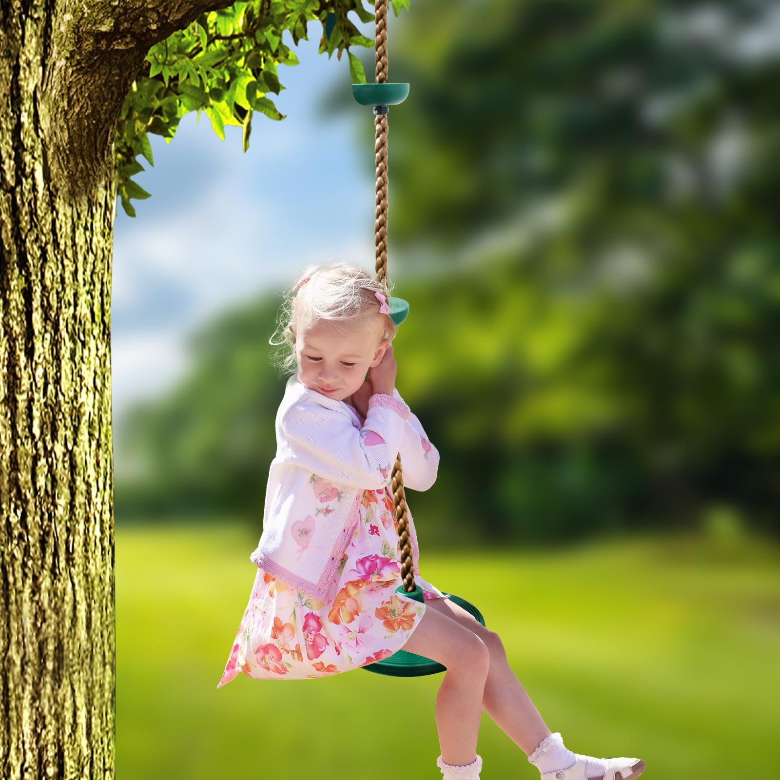 Columpio Jardin Exterior Niños Columpio De U00e1rbol De Cuerda De