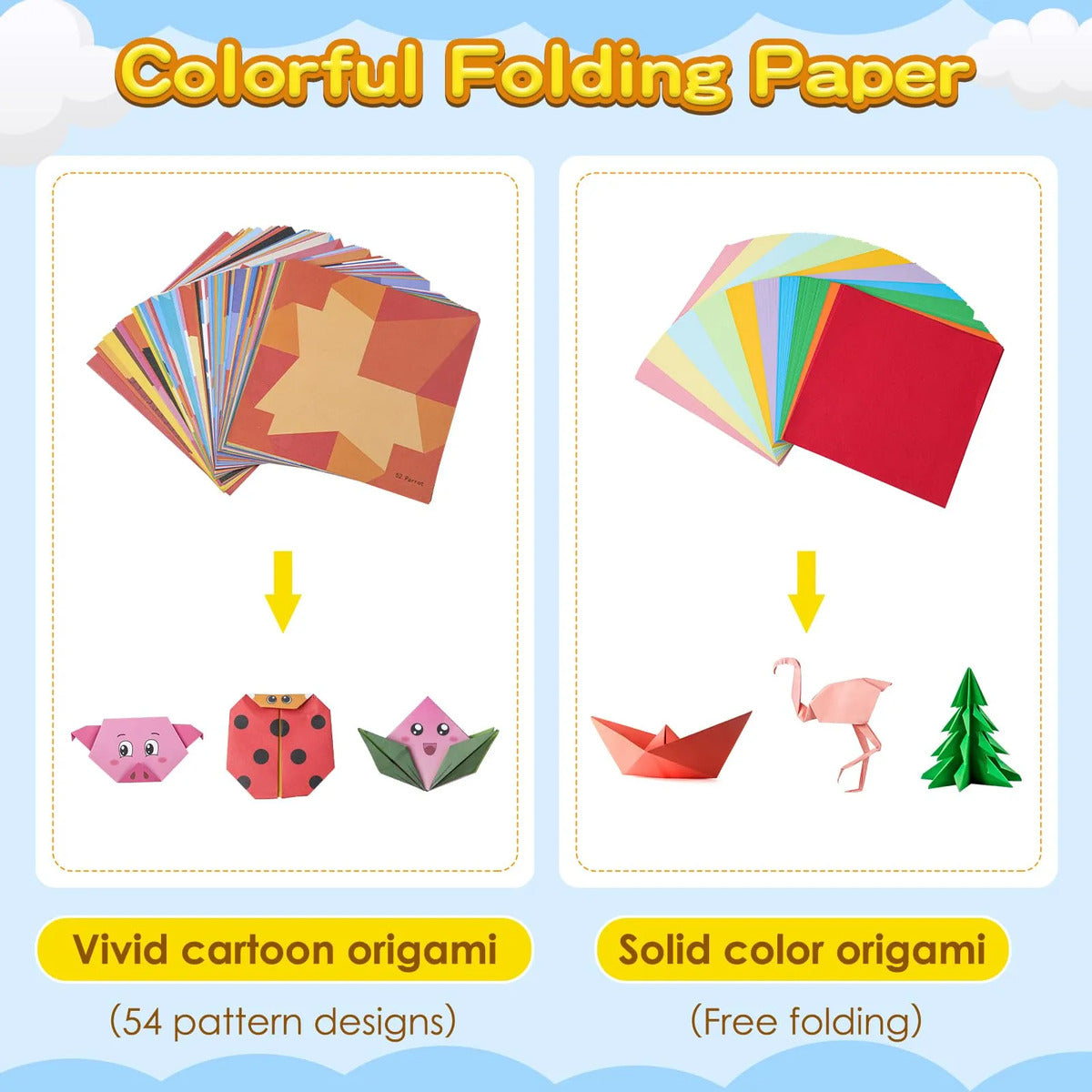 Origami Paper Kit Wojasal 308 Sheets 15cm Square