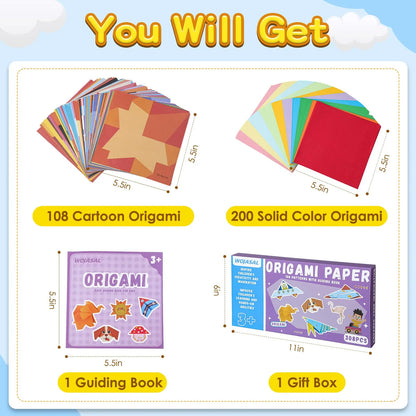 Origami Paper Kit Wojasal 308 Sheets 15cm Square