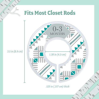 Baby Nest Designs Separadores de armario de plástico