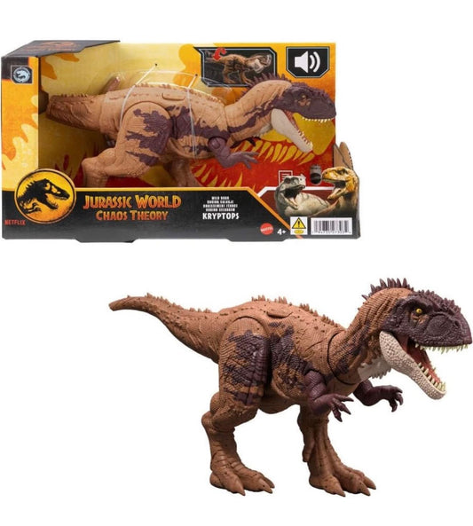 Jurassic World Mattel - Figura de dinosaurio salvaje ruge y golpea modelos surtidos