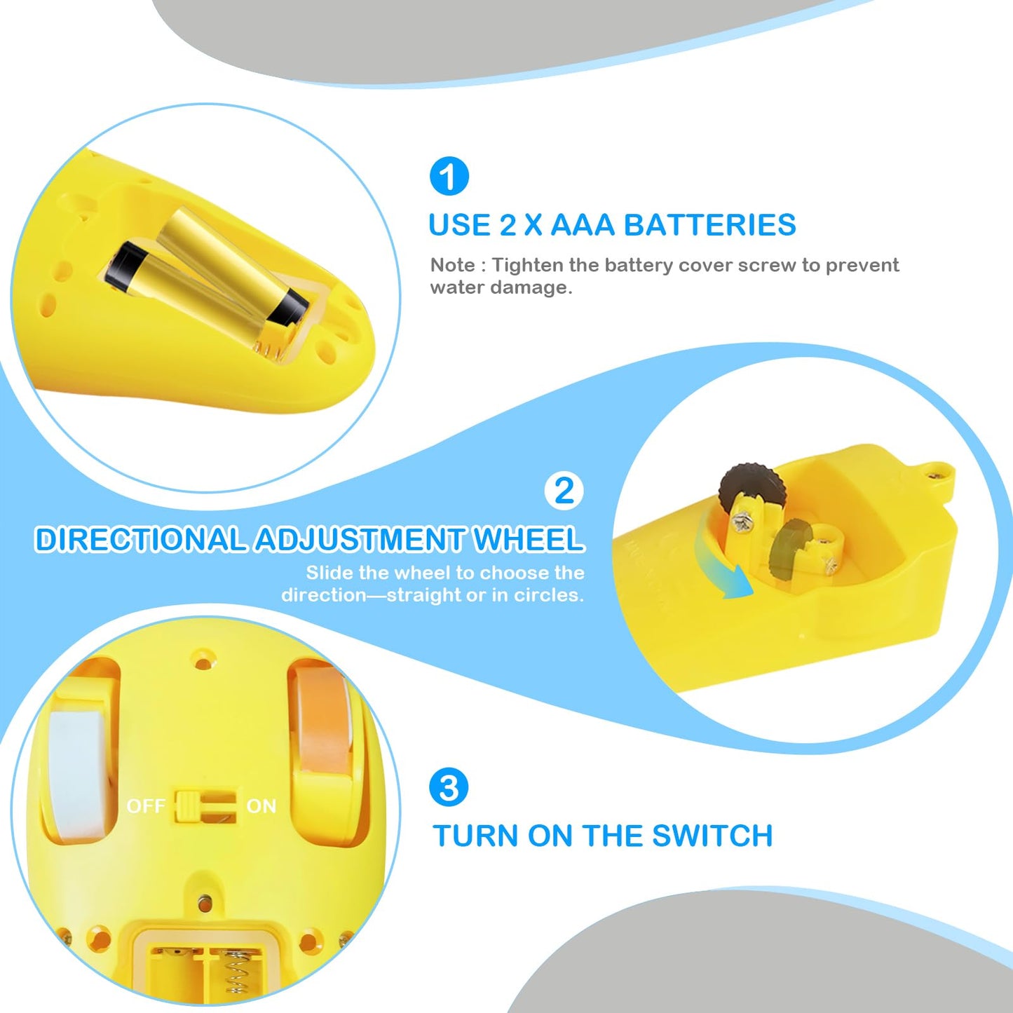 Paquete de 2 juguetes de bañera y piscina de pato – Patos realistas