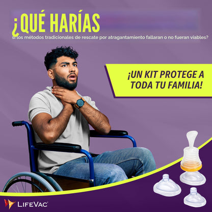 Kit de viaje LifeVac- Anti atragantamiento