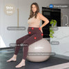 BABYGO Bola de parto – Juego de pelota y libro de yoga y ejercicio para embarazo, 65cm
