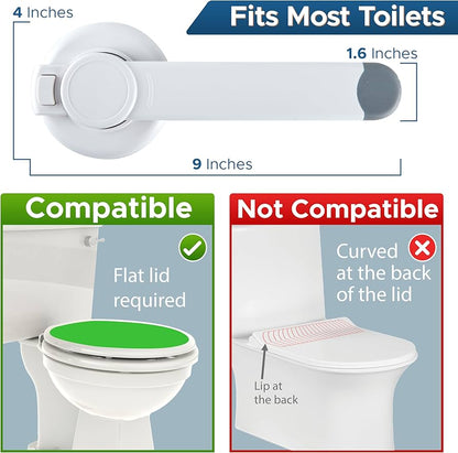Candados de inodoro a prueba de bebés (paquete de 2) cerradura de tapa de inodoro a prueba de bebés con brazo