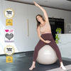 BABYGO Bola de parto – Juego de pelota y libro de yoga y ejercicio para embarazo, 65cm