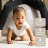 BABYGO Bola de parto – Juego de pelota y libro de yoga y ejercicio para embarazo, 65cm