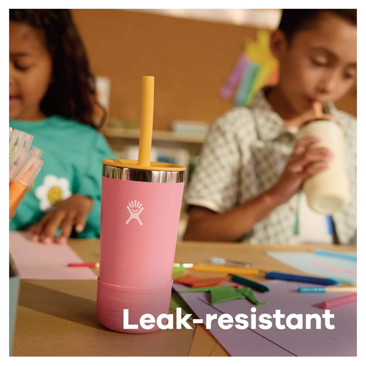 Hydro Flask Vaso infantil de 12 onzas con tapa y popote