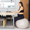 BABYGO Bola de parto – Juego de pelota y libro de yoga y ejercicio para embarazo, 65cm