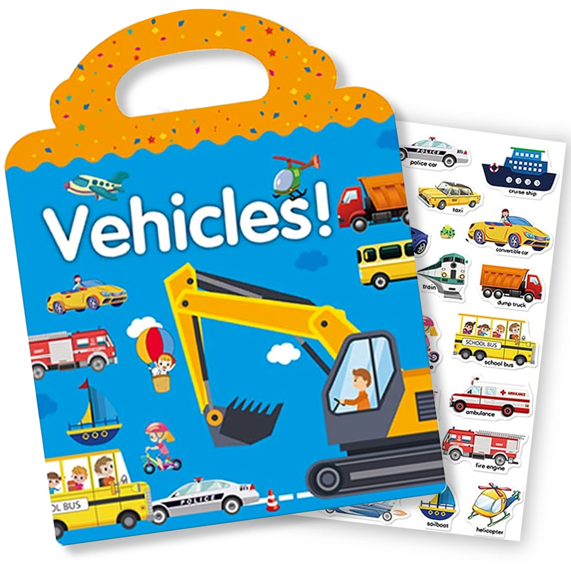 Libro de pegatinas reutilizables para niños