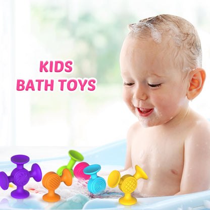 Juguetes de baño con ventosa para niños pequeños