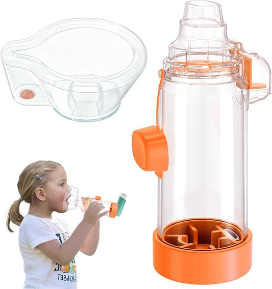 Espaciadores inhaladores fáciles de usar para niños y adultos, inhaladores de dosis medida; RTC 21-A