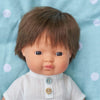 Miniland Muñeca 15'' Caucásico Brunette Boy