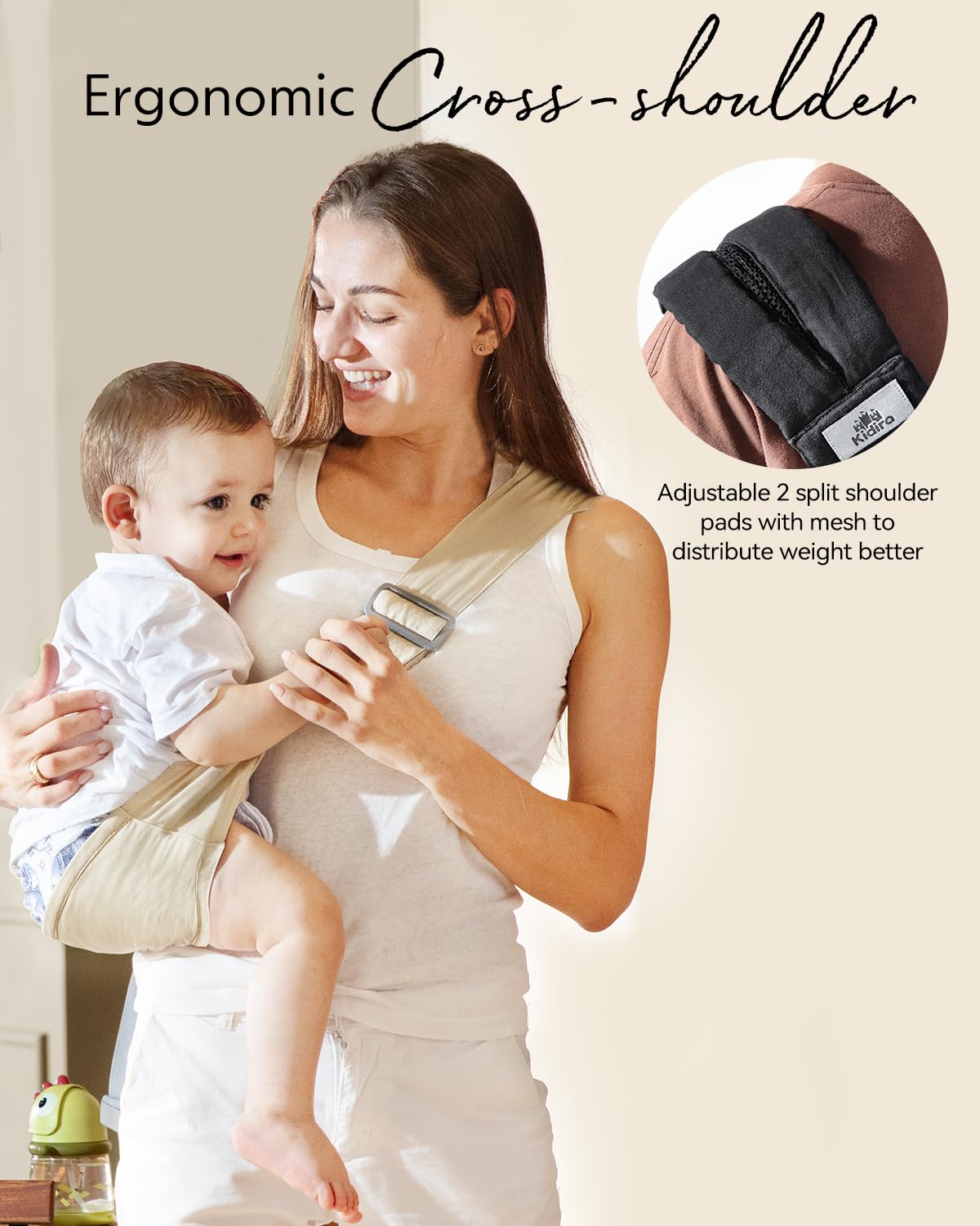 Portabebés KIDIRA Toddler Sling con correa de hombro acolchada ajustable