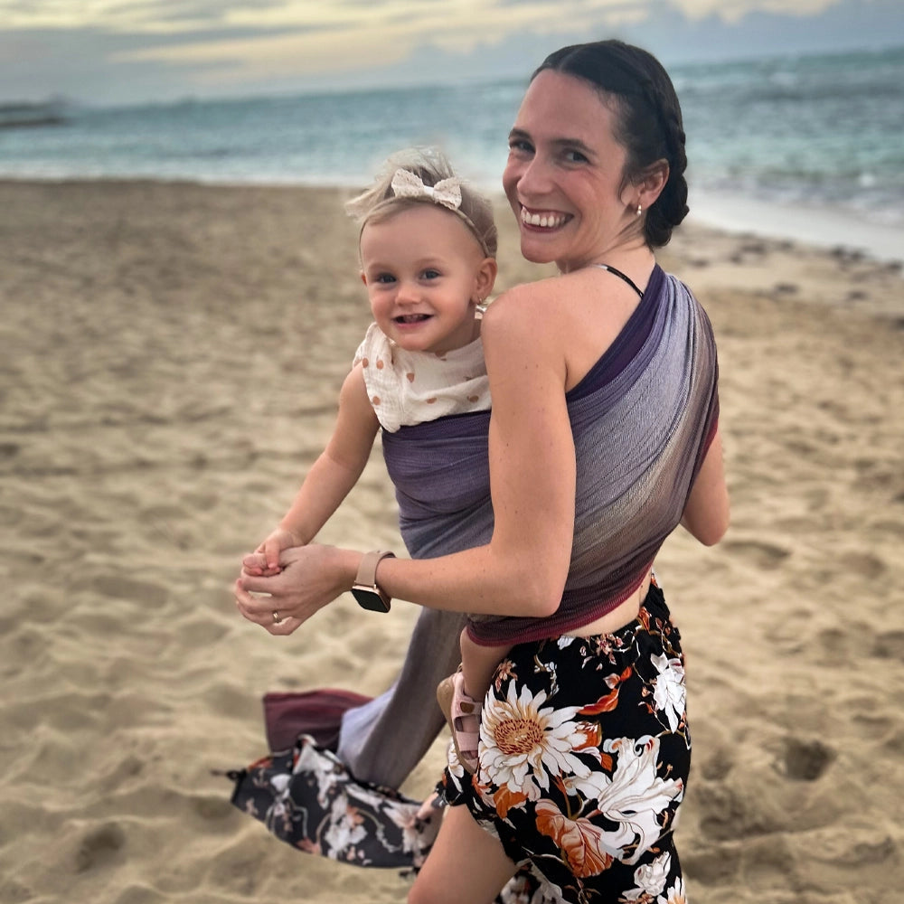 Portabebés de anillas tejido Atardecer