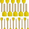 Juego de 20 brochas redondas de tamaño surtido, herramientas de pintura para niños