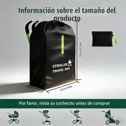 Bolsa de transporte para cochecito de bebé, avión, 120 x 63 x 43 cm, impermeable Oxford