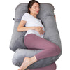 Almohada de embarazo MOON PINE, almohada de cuerpo entero en forma de U