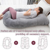 Almohada de embarazo MOON PINE, almohada de cuerpo entero en forma de U