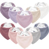 Susurration Baberos de muselina para bebé, paquete de 10 baberos tipo bandana