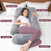 Almohada de embarazo MOON PINE, almohada de cuerpo entero en forma de U