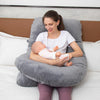 Almohada de embarazo MOON PINE, almohada de cuerpo entero en forma de U