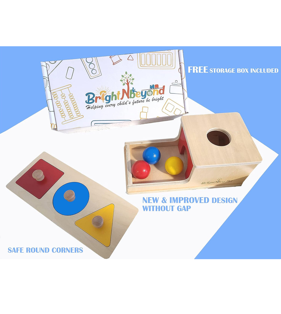 BrightNBeyond 2-for-1 Montessori Bundle with Object