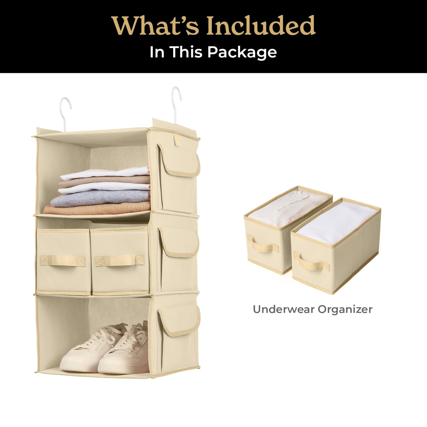 Organizador colgante de closet