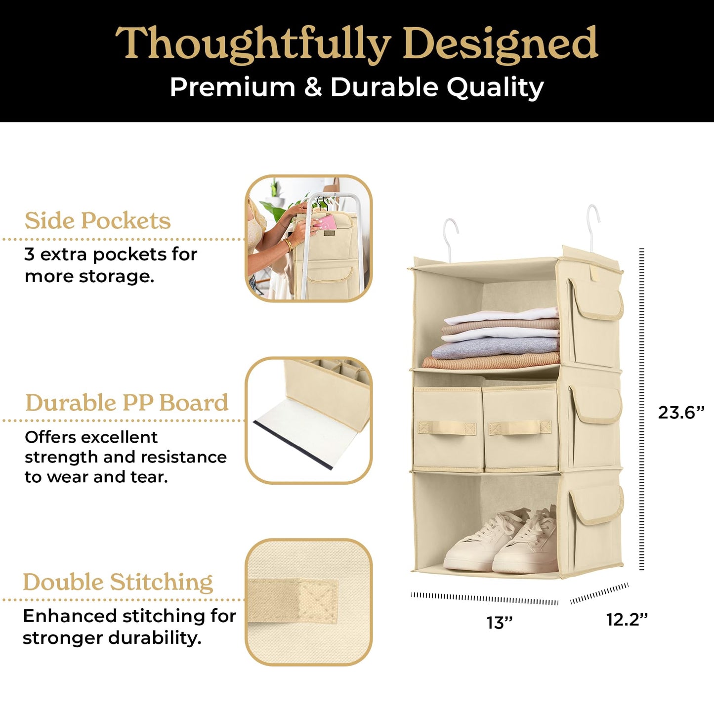 Organizador colgante de closet