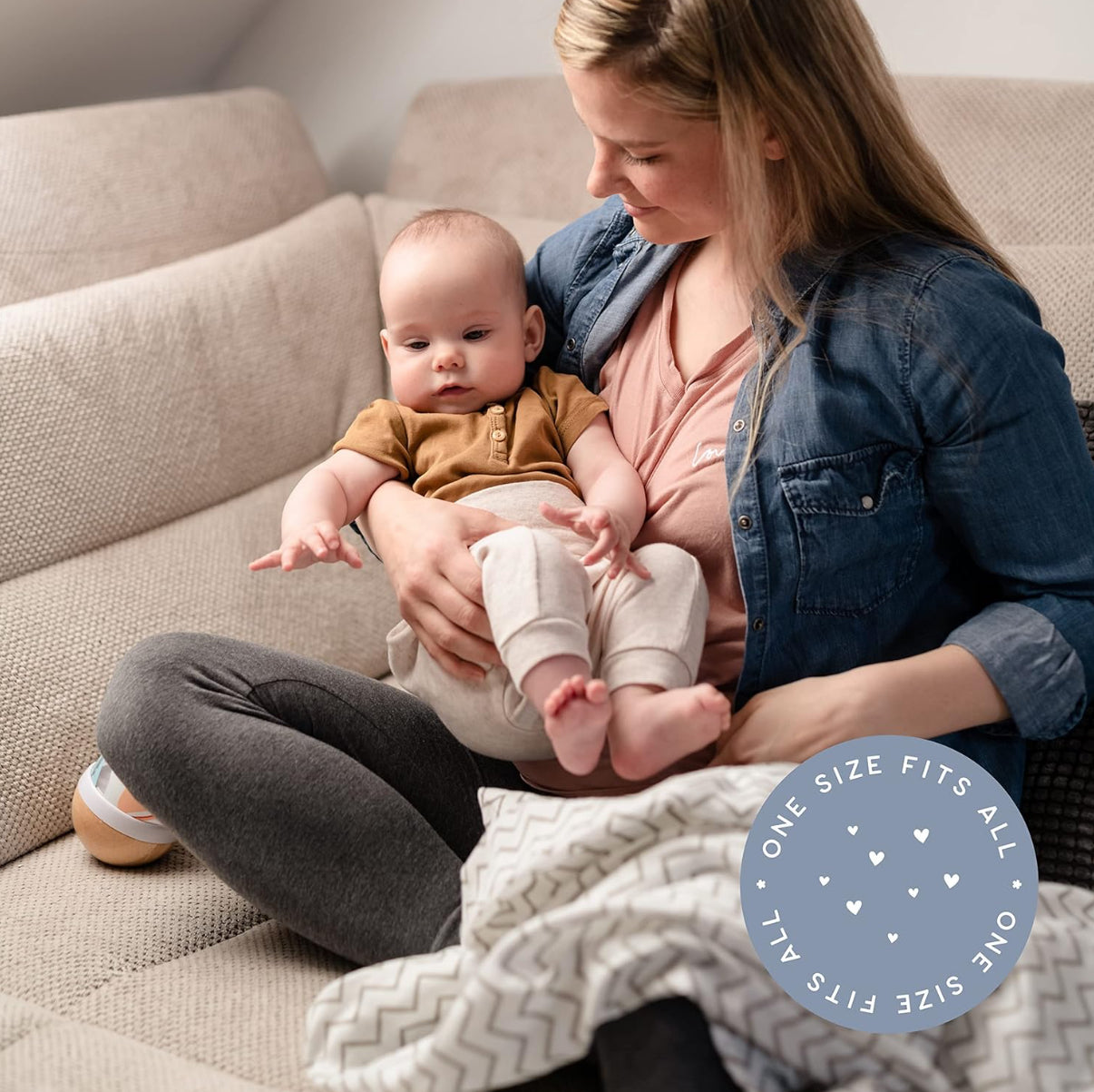 CuddleBug Mantas de muselina para bebé, tamaño grande, 4 pies x 4 pies