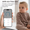 GROWNSY Báscula inteligente para bebés/mascotas, báscula digital de peso para bebés con aplicación para rastrear el crecimiento