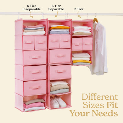 Organizador colgante de closet
