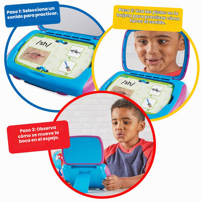 hand2mind Mirror My Sounds - Juego de fonemas, tarjetas flash con sonidos de letras