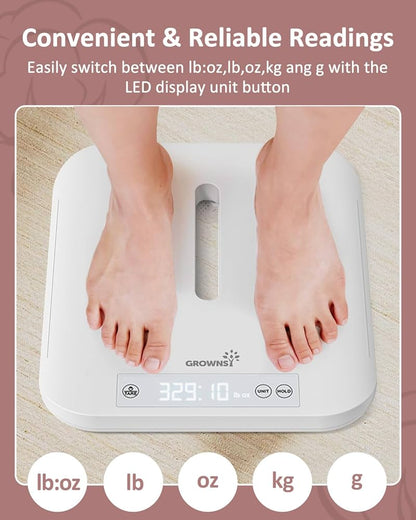 GROWNSY Báscula inteligente para bebés/mascotas, báscula digital de peso para bebés con aplicación para rastrear el crecimiento