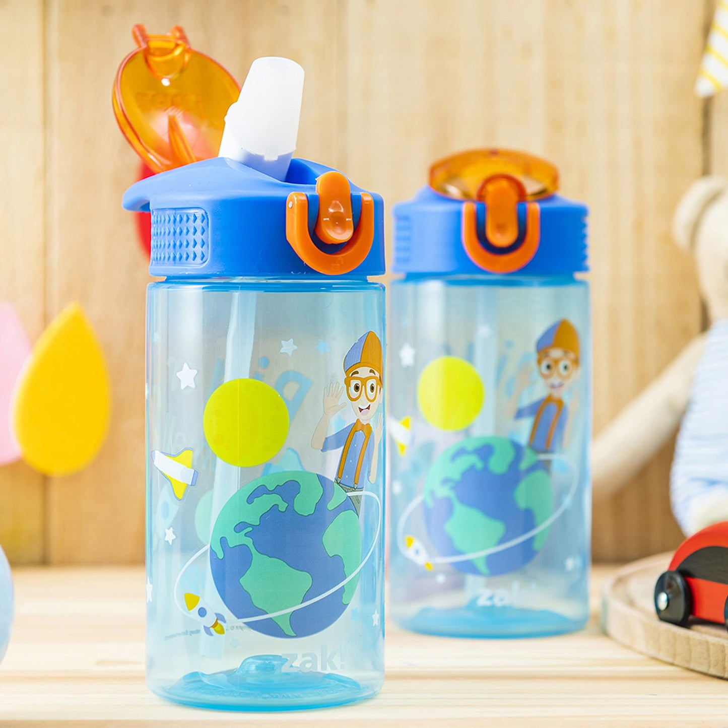 Zak Designs Blippi Botella de agua para niños