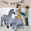 Safari inflable, paquete de 3 unidades, jirafa, cebra, elefante