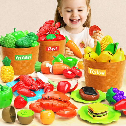 Set de juguetes de comida para cortar Blmukce