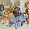 Safari inflable, paquete de 3 unidades, jirafa, cebra, elefante