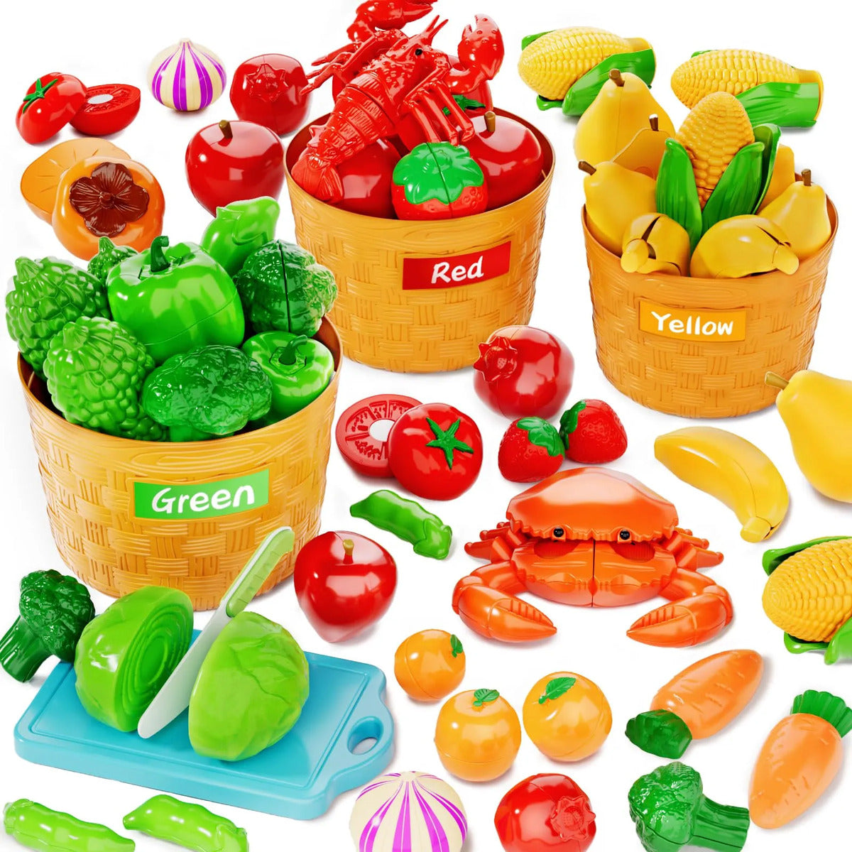 Set de juguetes de comida para cortar Blmukce