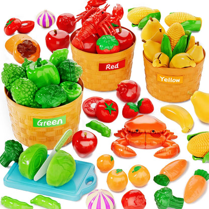 Set de juguetes de comida para cortar Blmukce