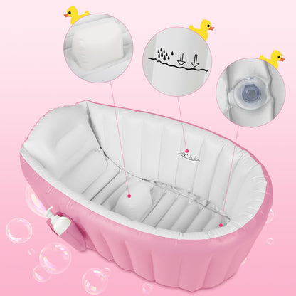 Bañera inflable para bebé GYBest, bañera portátil
