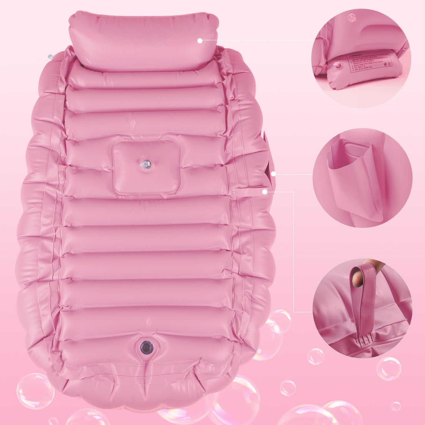 Bañera inflable para bebé GYBest, bañera portátil