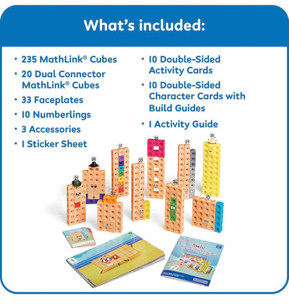 Hand2mind MathLink Cubes Numberblocks 21-30 Juego de actividades