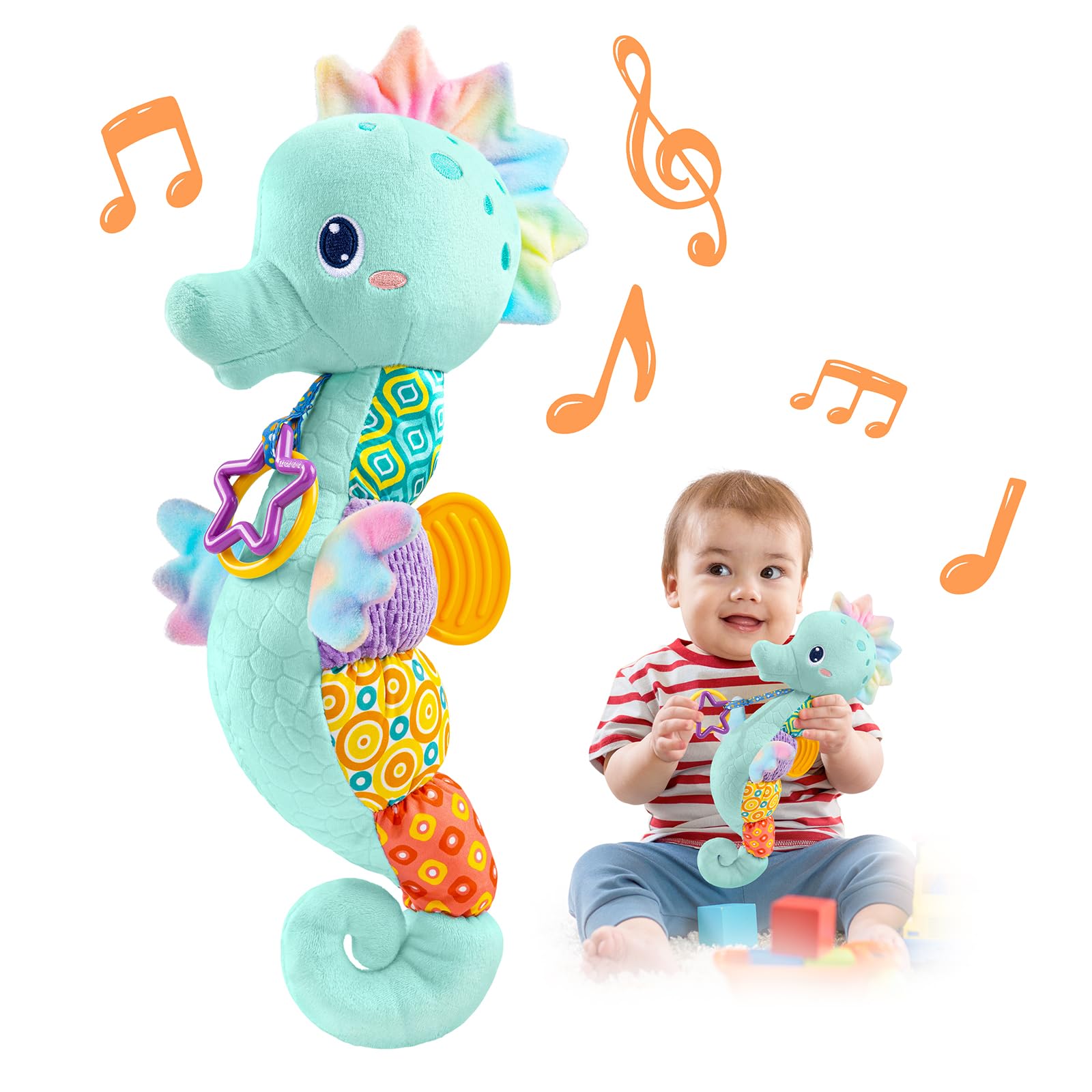 Caballito de mar musical de juguetes para bebés LIGHTDESIRE